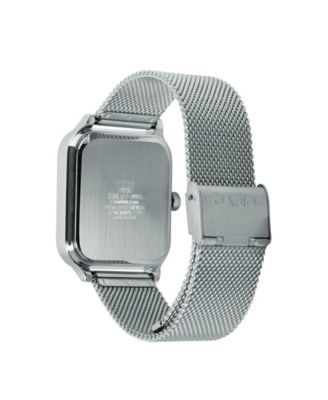 Men's Silver-Tone Stainless Steel Watch, 34mm