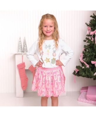 Toddler Girls Nutcracker Cutie Christmas Long Sleeve Shirt