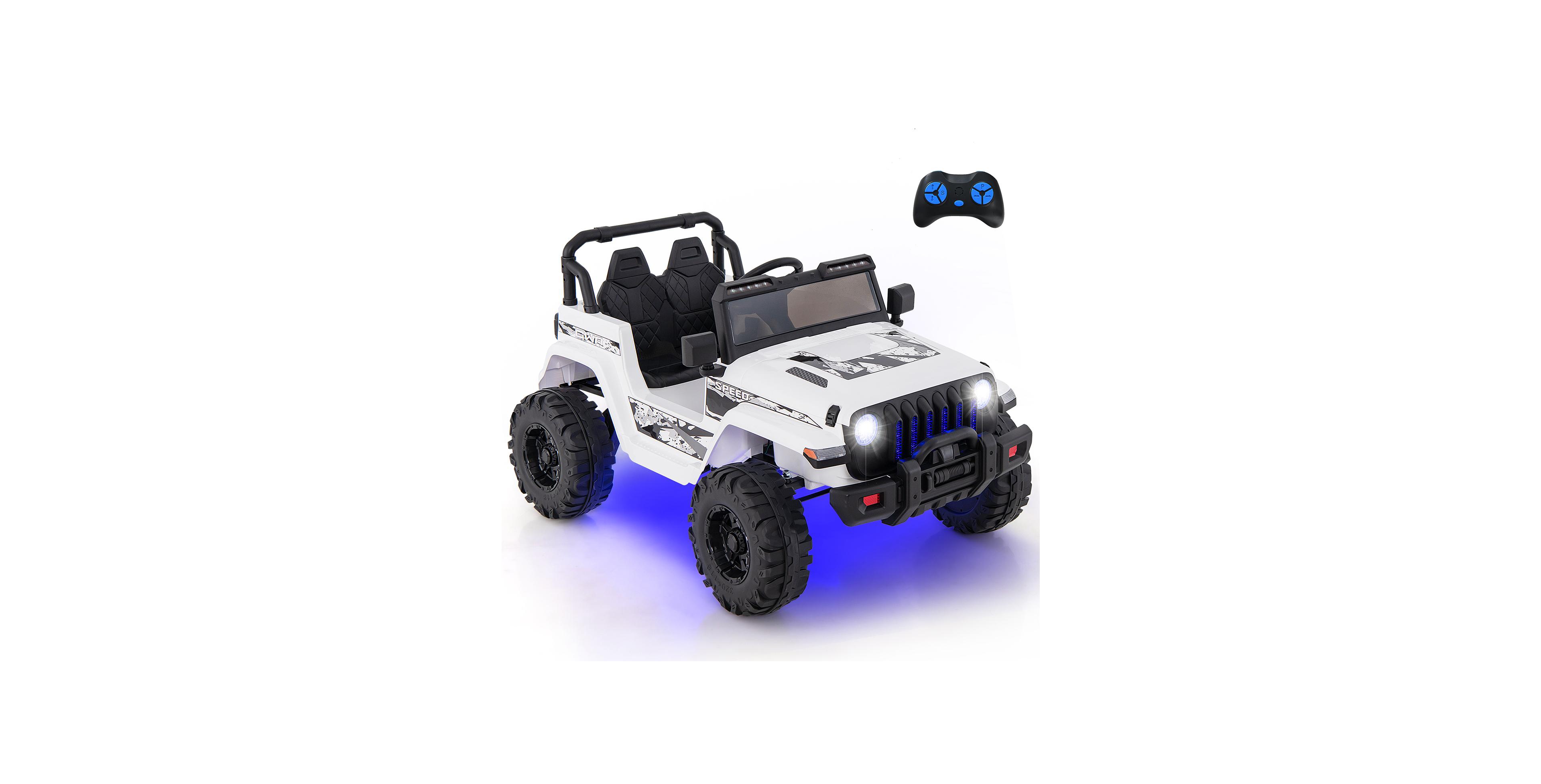 12V Kids Ride On Jeep Car with Remote Control and Led Headlights