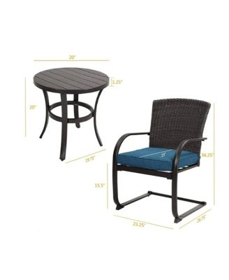 Shell-Shaped All-Steel Detachable Rope Chat Set - 3 Pieces