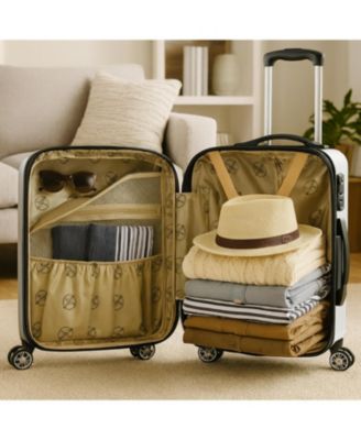 Butterfly 2-piece Hardside Carry-on Spinner Luggage Set