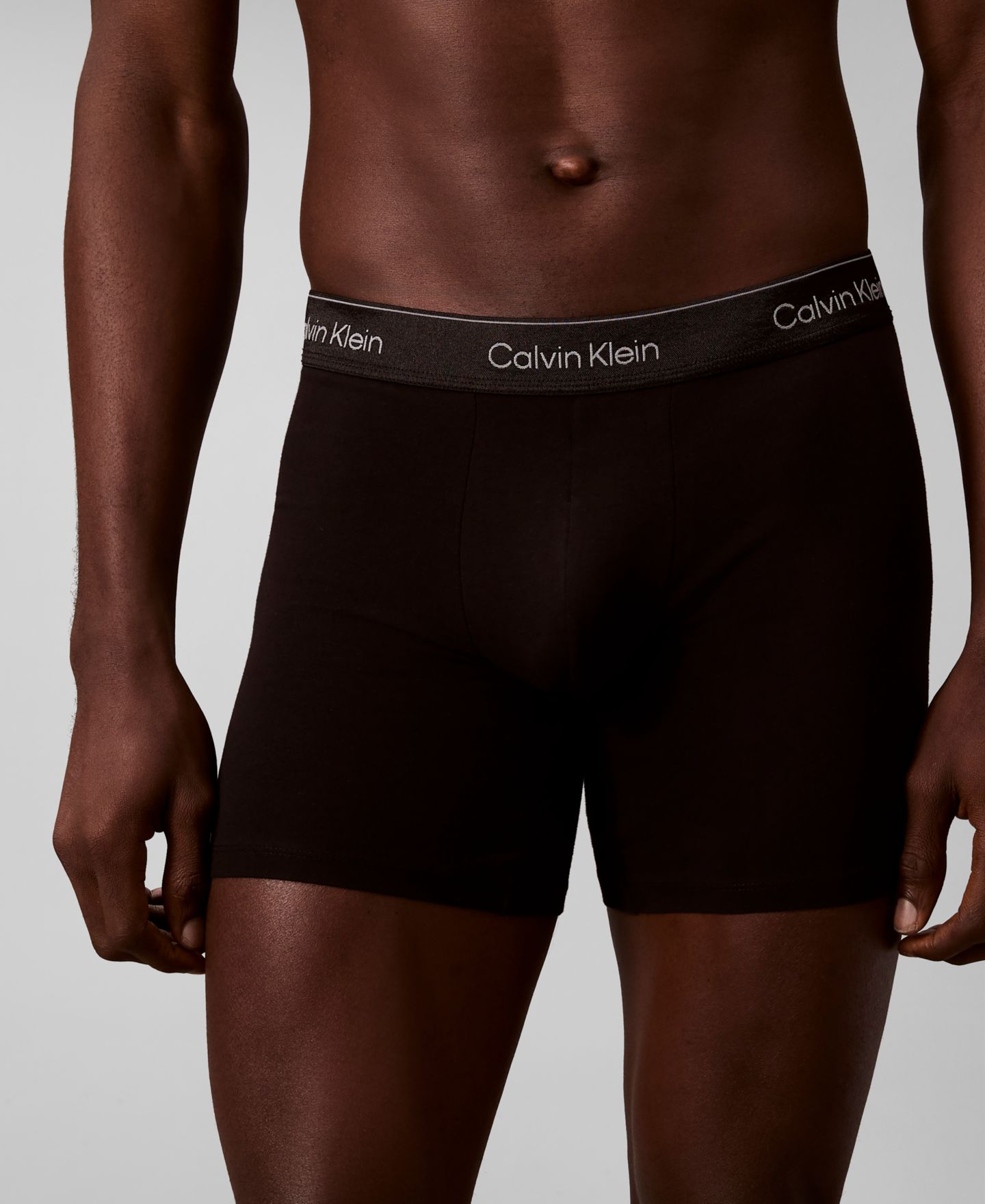Трусы-боксеры Edition для мужчин, хлопок, стрейч — Calvin Klein, цвет: Чёрный — фото 4