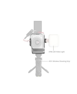 Full Camera Cage for Canon EOS R50 V, Silver