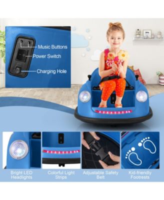 12V Electric Kids Bumper Car with Remote Control and Spinning Fun
