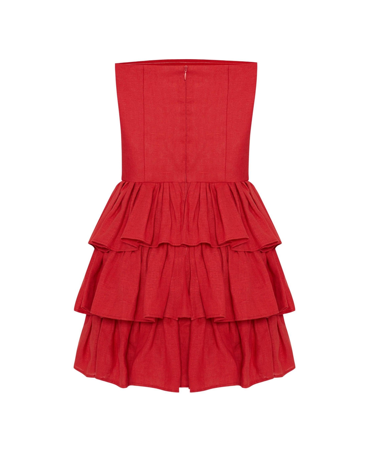 Labeca London Us Women's Mila Linen Strapless Mini Dress