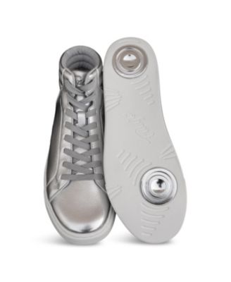 Kids Silver High-top Sneaker