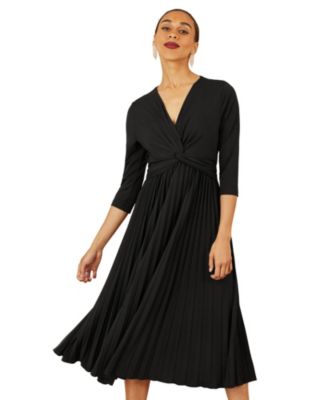 Women's Jersey Knot Waist Midi Dress