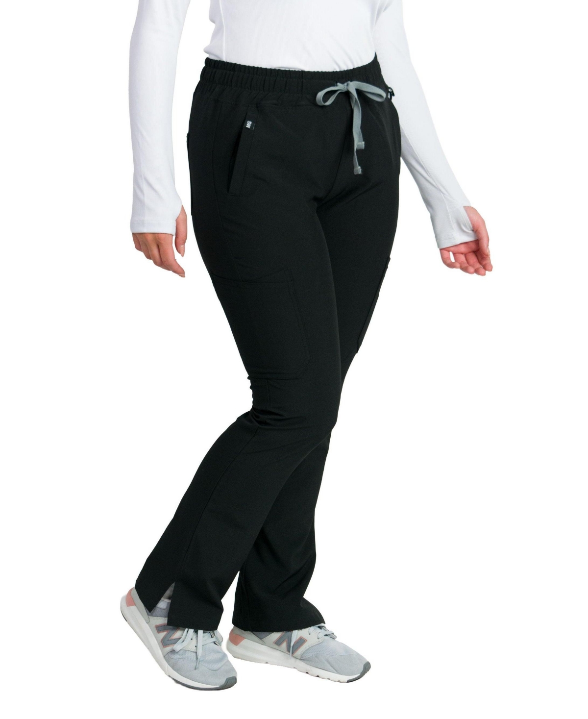 Medgear Women's Slim 4-Way Stretch Scrubs Pant with 8 Pockets