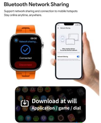 1.75" Smart Watch Multi-function for Women Men With Bluetooth Multi-function, Health Monitoring,Sport Modes -Black