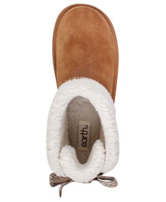 Women's Wing Round Toe Casual Cozy Ankle Booties