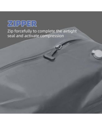 17" Vacuum Compression Storage Bags with Pump - Waterproof Organizer for Travel & Closet