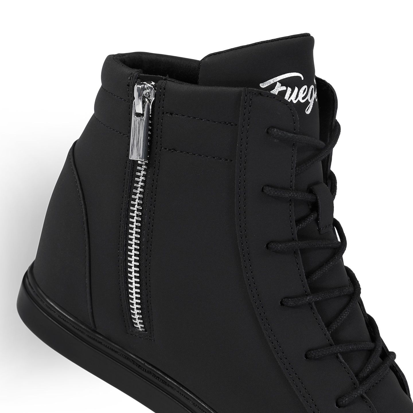 Женские кроссовки Fuego All-black Wedge, цвет: Чёрный — фото 10