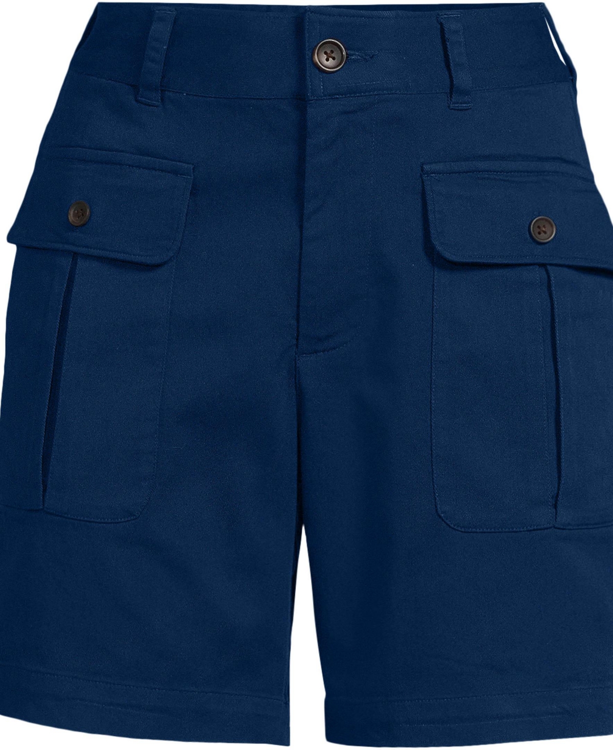 Lands' End Women's Cool Fade High Rise 7" Cargo Shorts