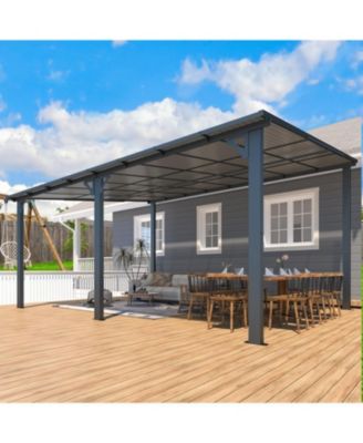 16'x12' Wall Mounted Gazebos Pergola