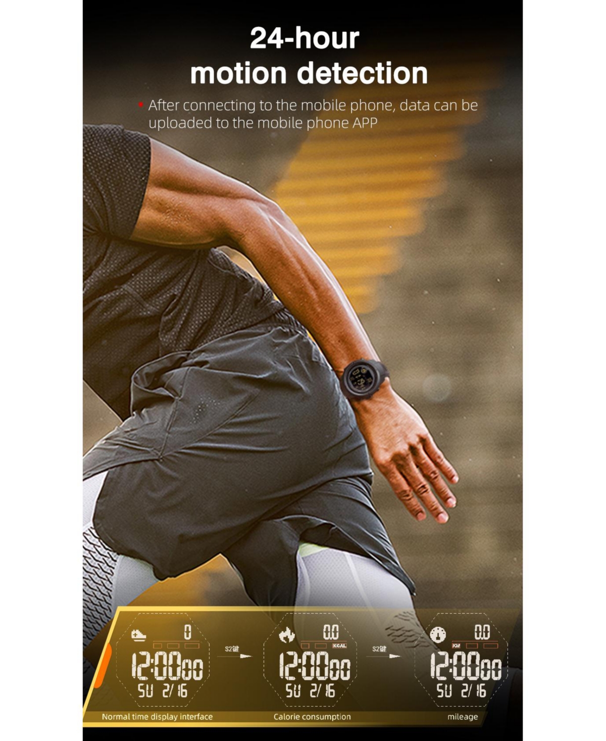 Ruxing smart Ruxing Mars 5 Multi Mode Tracking Smart watch with 5ATM Waterproof -Blue