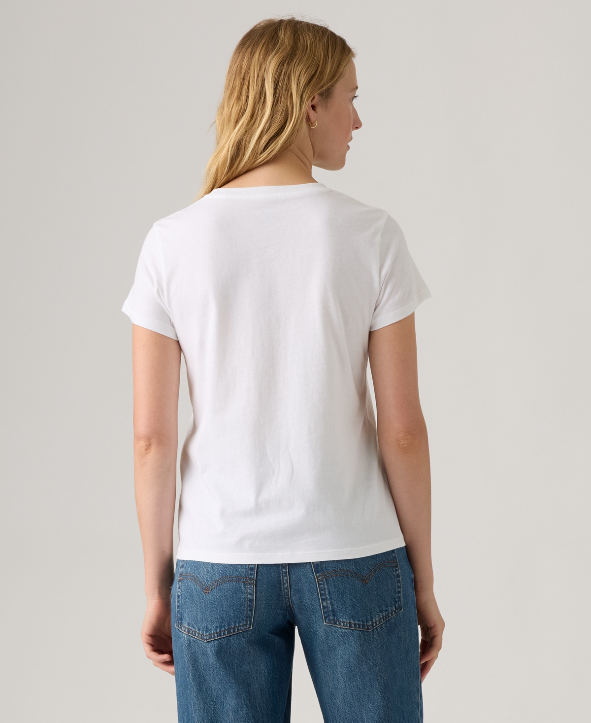 Levi's Women's Perfect Graphic Logo Cotton T-shirt In White