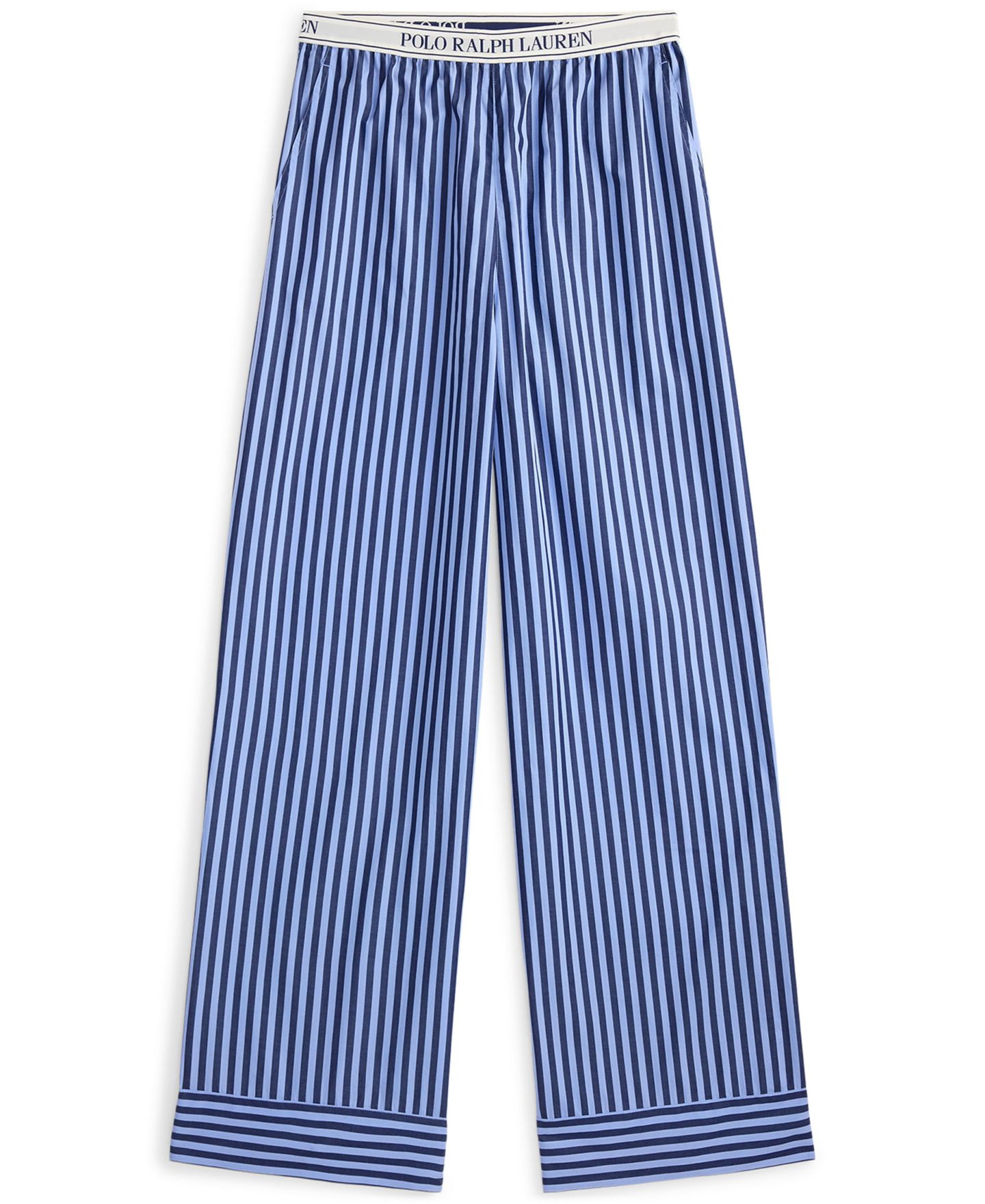 Пижамные брюки Elastic, средняя посадка, в полоску — Polo Ralph Lauren, цвет: Синий — фото 4