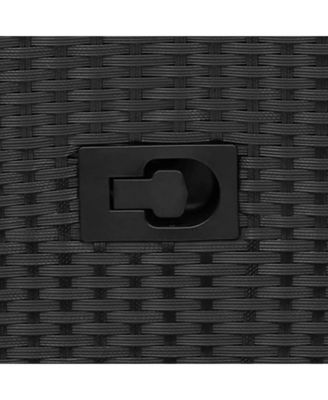 Reclining Garden Sofa Black, Cream White