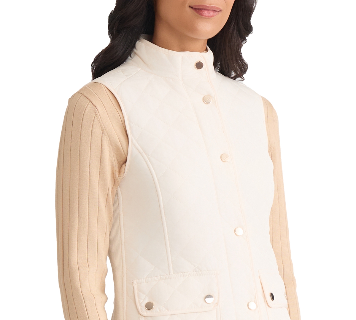 Jones New York Petite Patch Pocket Vest