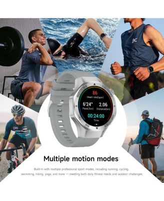 Multi-GNSS Outdoor Sports Watch with Bluetooth Calling Altimeter Barometer 3ATM Waterproof -Silver