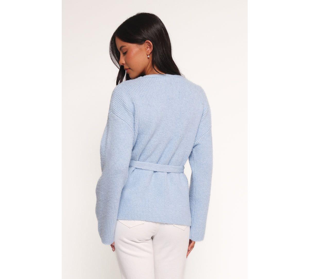 Petal and Pup Women's Mika Wrap Cardigan - Blue Xl