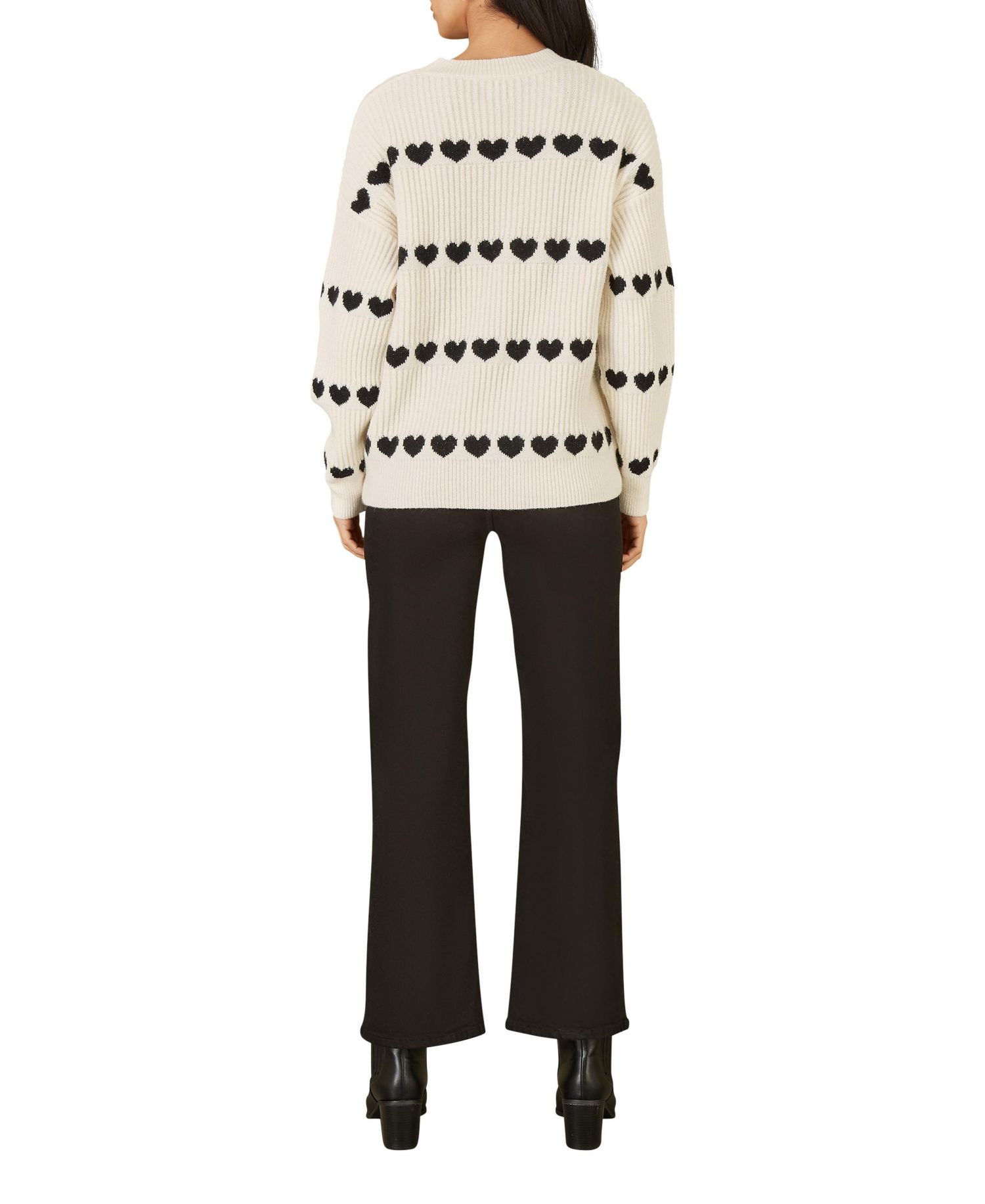 Women's Heart Stripes Jumper
