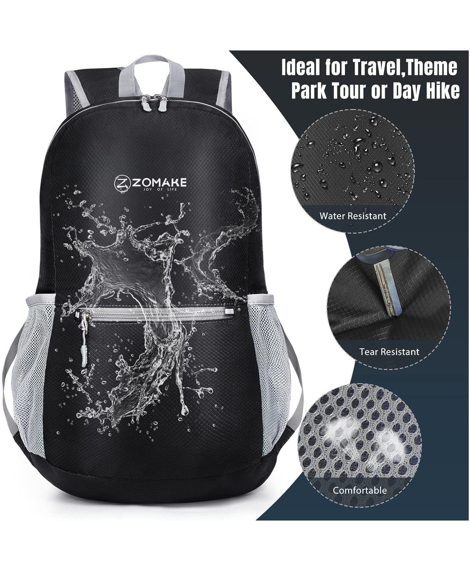 Ultra Lightweight Hiking Backpack 20L, Packable Small Backpacks Water Resistant Daypack for Women Men
