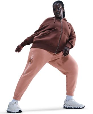 Plus Size Sportswear Club Fleece Mid-Rise Graphic Pants