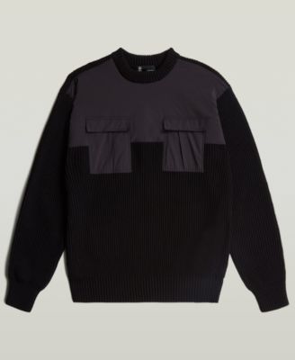 Men's Mix Media Sweater