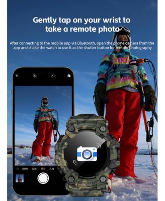 Outdoor Adventure Waterproof Smart watch with Bluetooth Calling and Compass