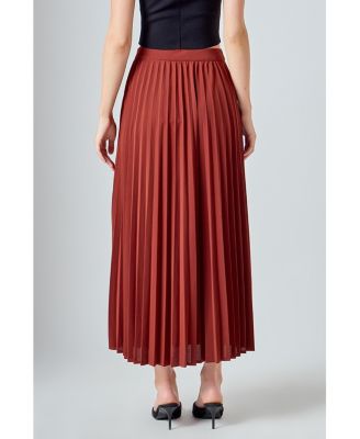 Women's Pleated Maxi Skirt
