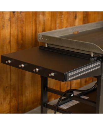 Omnivore 36 Inch 4 Burner Outdoor Propane Gas Grill with Side Shelves