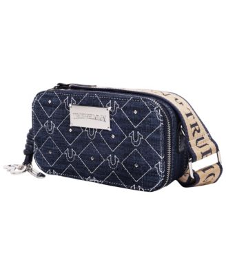 Studded Denim Camera Bag