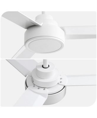 52-inch Modern 3-Blade without Light Ceiling Fan with Six Speed Remote Control and Timing Function