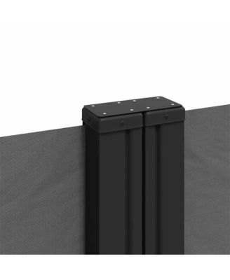 Retractable Side Awning Anthracite Polyester with PU coating