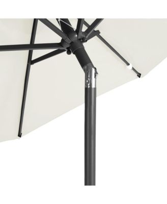 Garden Parasol White Fabric (100% polyester), steel Large