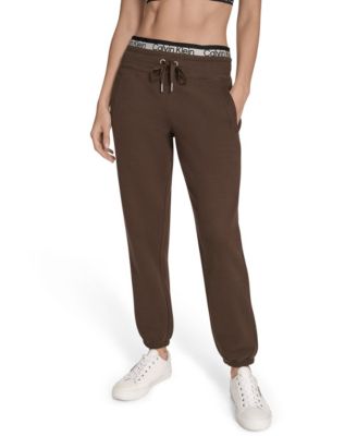 Calvin Klein - Women's Performance Logo Stripe Jogger Sweatpants