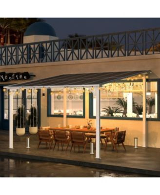 12'x10' Wall Mounted Gazebos Pergola