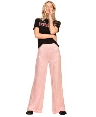 Women's Sequin Wide Leg Pants