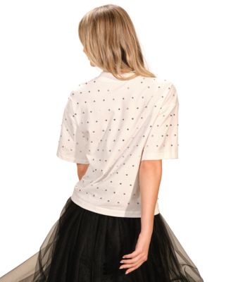 Women's Rhinestone Short Sleeve T-Shirt