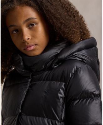 Girls' 2T-6X Hooded Long Jacket