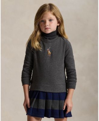 Girls' 2T-6X Big Pony Pull-on Sweatshirt Dress