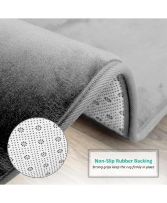 2 Piece Ultra Soft Non-Slip Plush Memory Foam Bath Rug Set - Small & Large