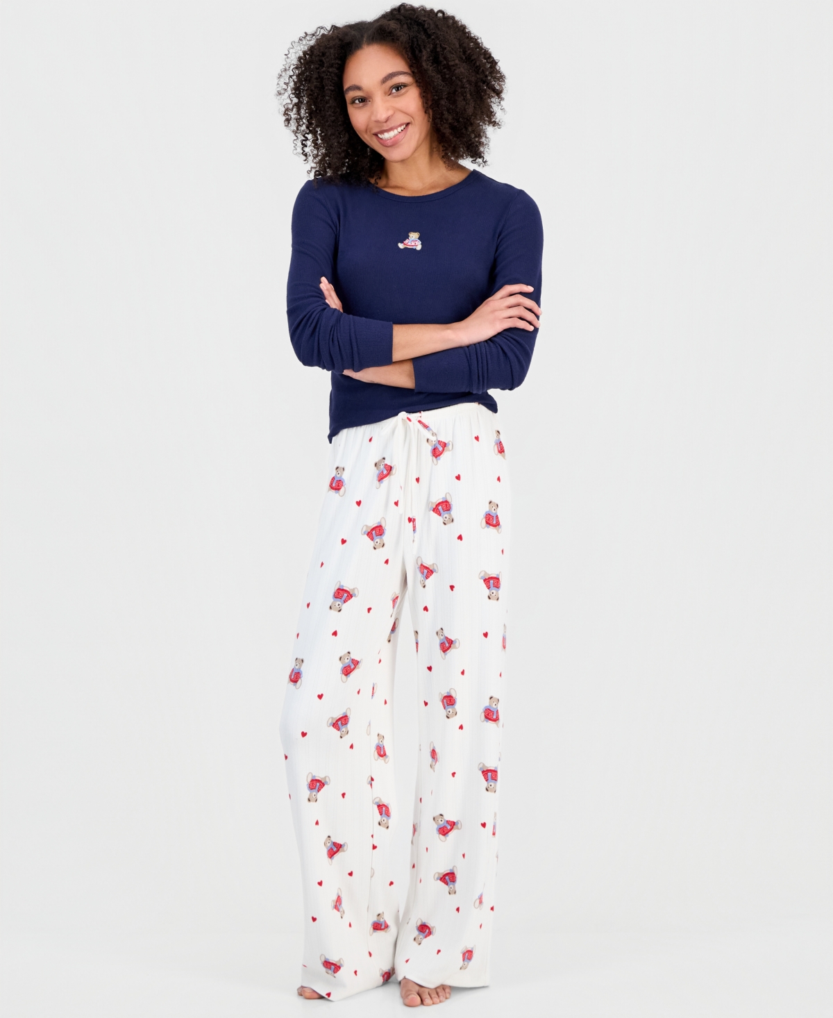 Hippie Rose Juniors' Printed Drawstring-waist Pants In Multi