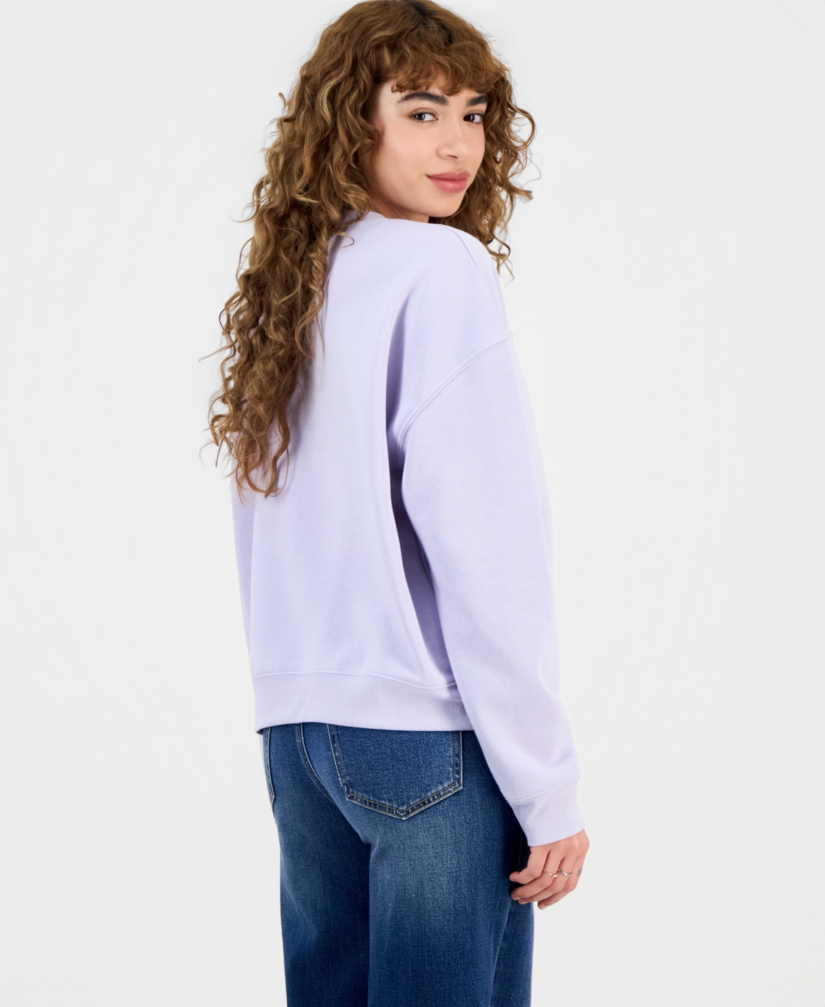 Grayson Threads, The Label Juniors' Diet Coke Bow Fleece Crewneck Sweatshirt