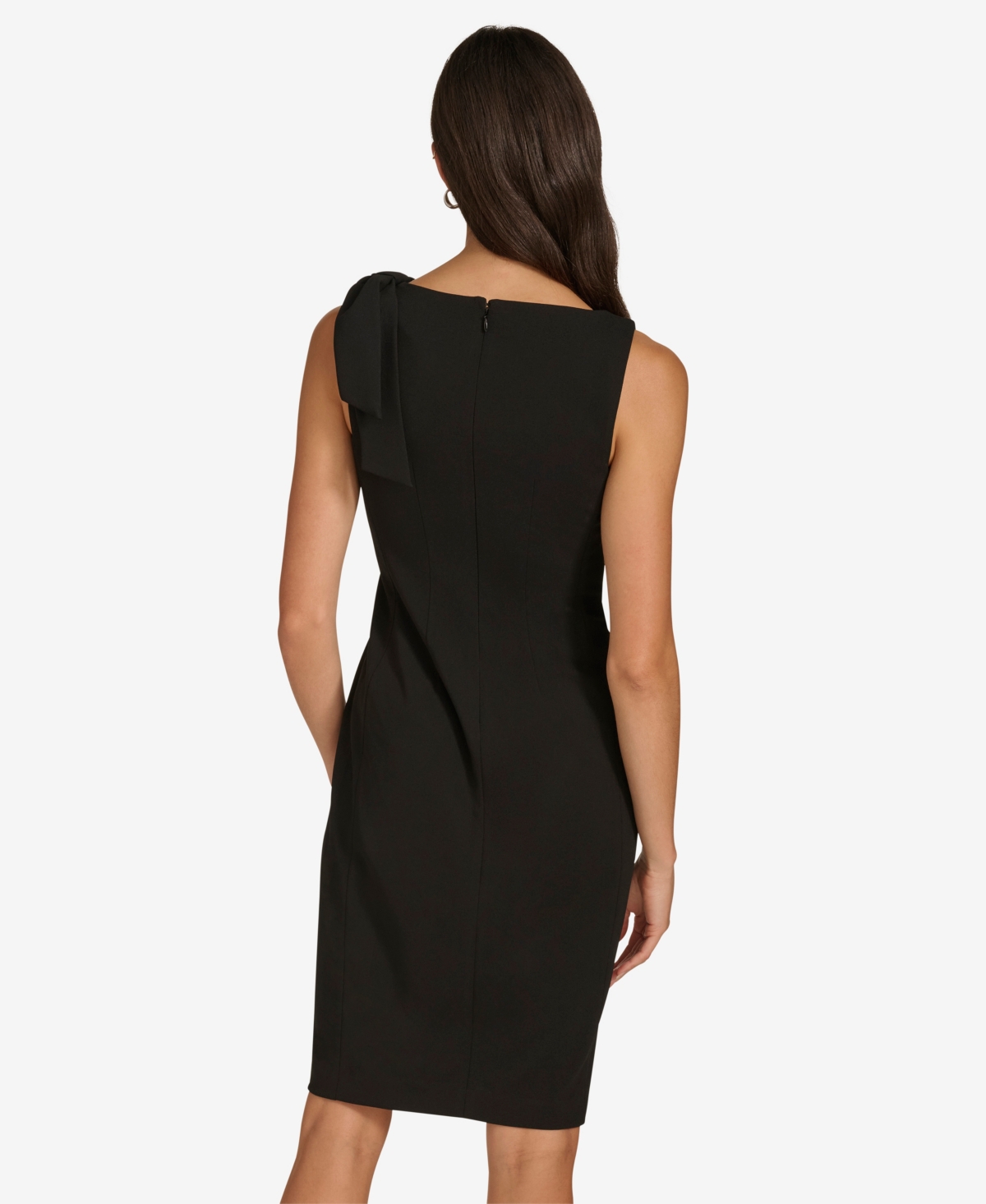 Calvin Klein Women's Boatneck Sheath Knee-length Dress In Multi