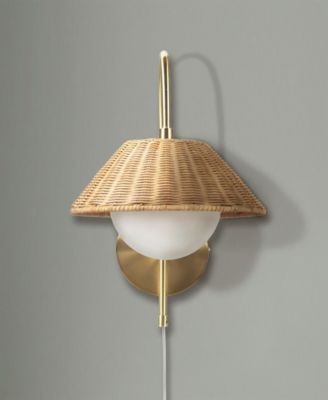 Laguna Rattan Weave Wall Sconce