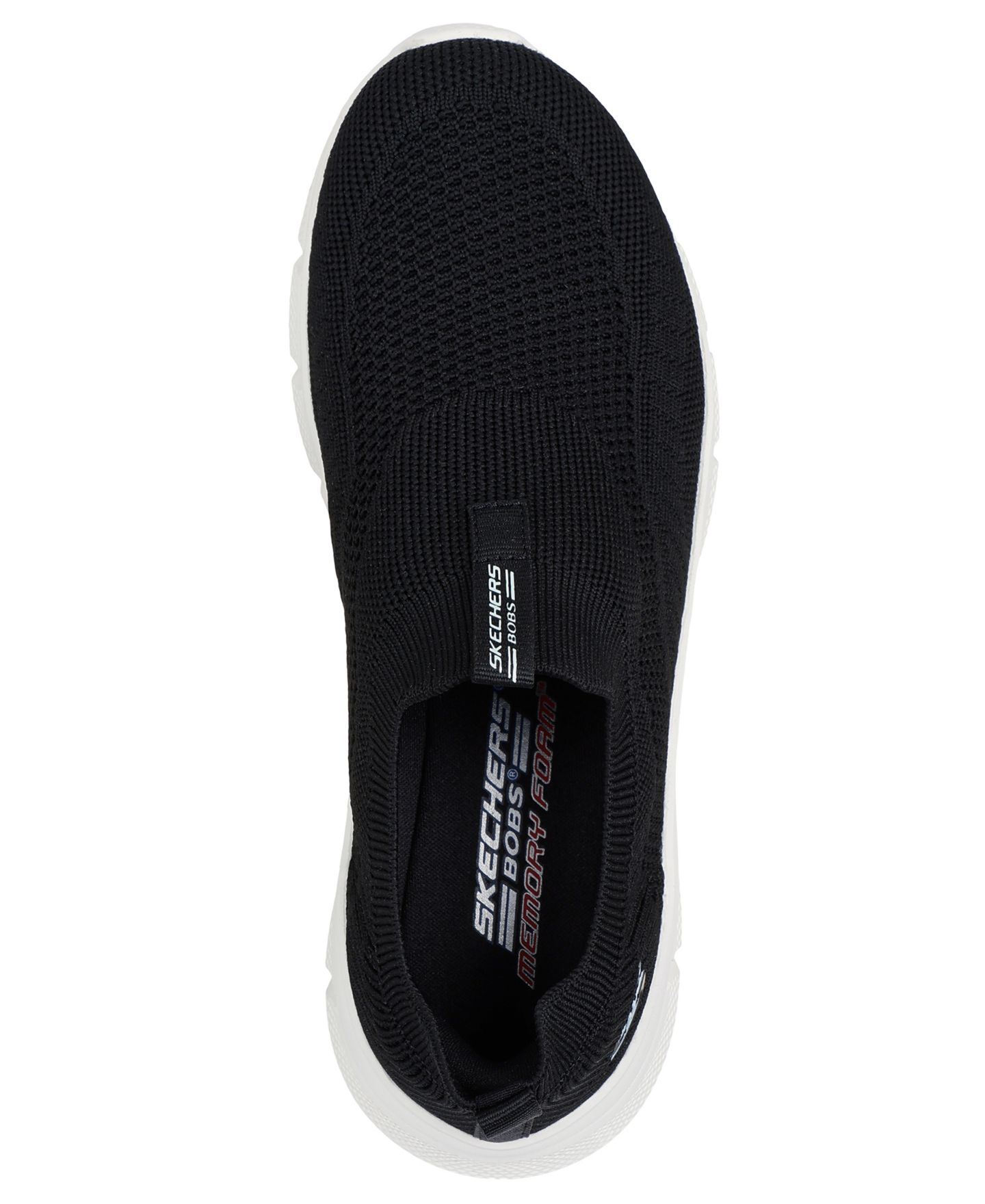 Женские кроссовки Skechers Bobs Sport B Flex - Slip-On Casual, цвет: Чёрный — фото 5