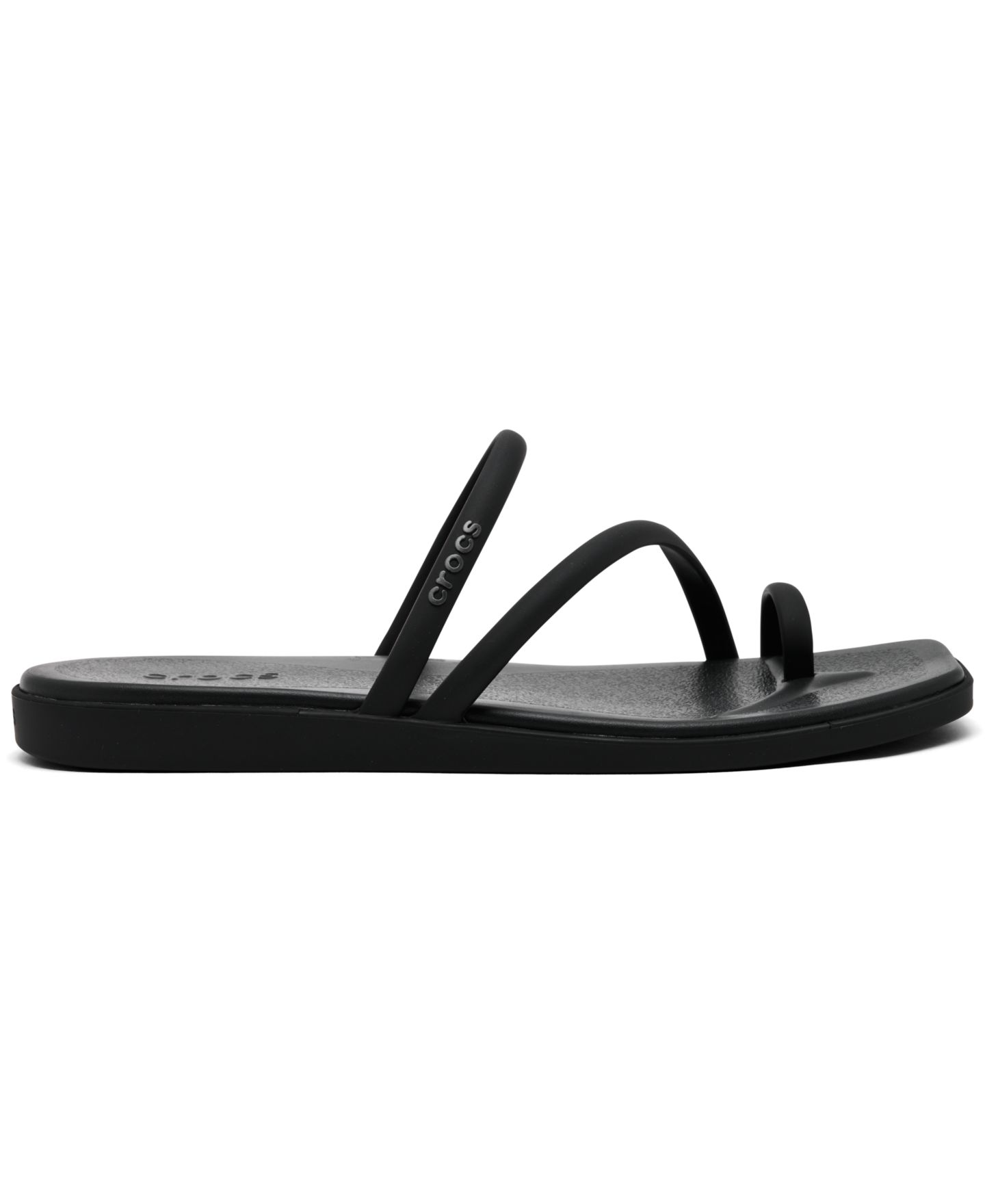 Женские сандалии Crocs Miami Toe Loop, цвет: Чёрный — фото 2
