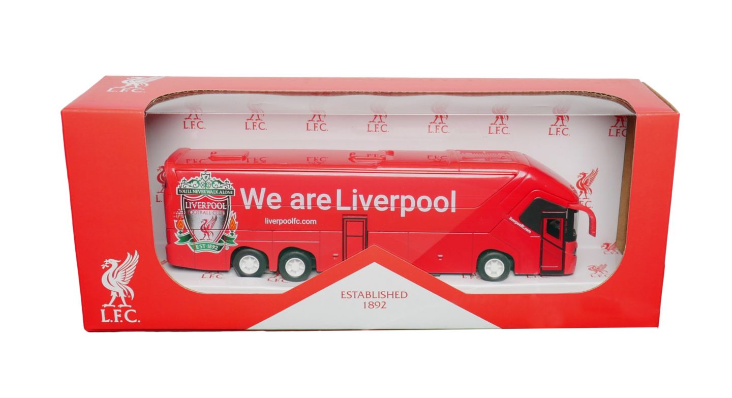 Детская игрушка Banbo Toys Miniature Official Liverpool FC Collectible Toy Bus, цвет: Красный — фото 1